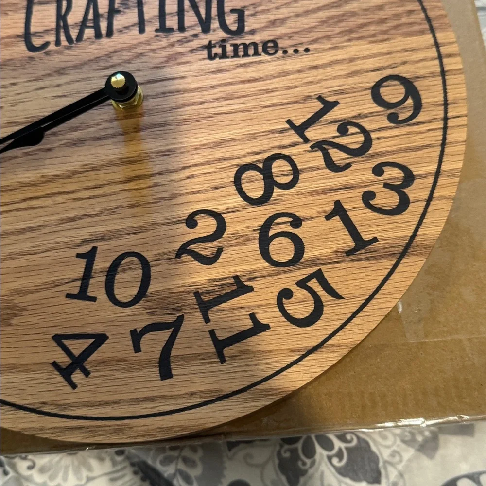 Who cares? You’re on Crafting time wall clock